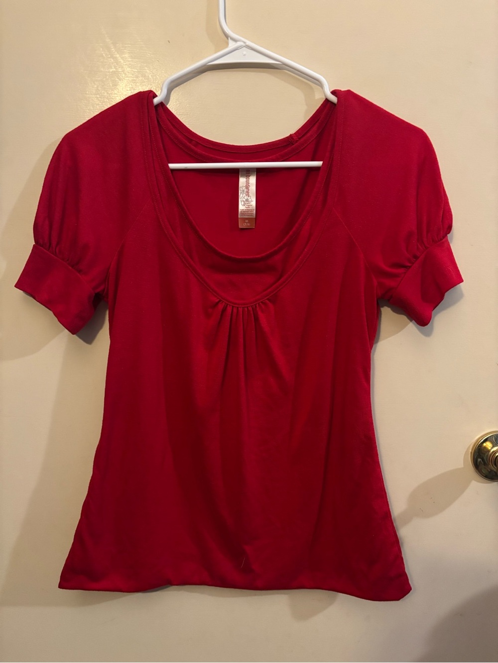 Red Built-In Cami Top - Picture 2 of 4